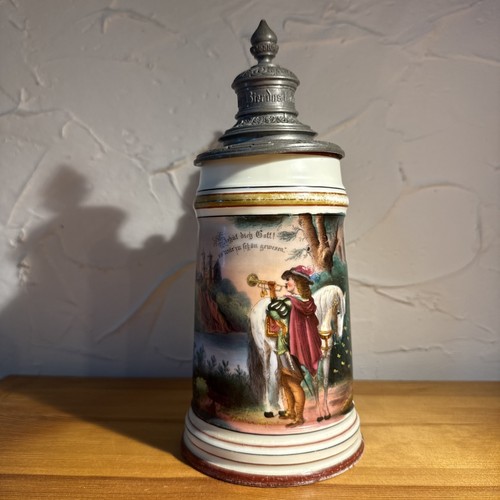 Antiker porzellan bierkrug - antiker,