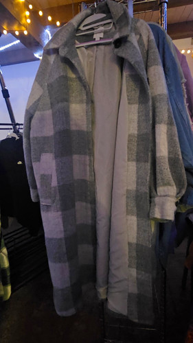 Damen mantel xl kariert - mantel,