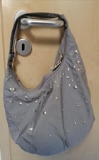 Selena Gomez - Adidas Neo Handtasche Bag grau mit Steinen Umhängetasche