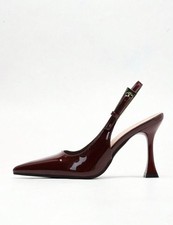 Damen Spitzschuh Lackleder