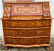 Antik Intarsien Sekretär Kommode 7 Schubladen Außen, 2 Schubladen inn 104cm Hoch
