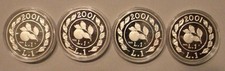 1 Lira Italien 2001 Silber 835