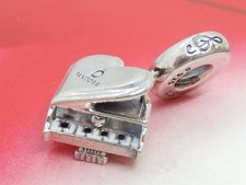 Pandora Sterling Silber Flügel Herz Dangle Charm 799101C01