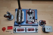 Wilesco Dampfmaschine D16 mit Zubehör (Exzenterpresse etc.)