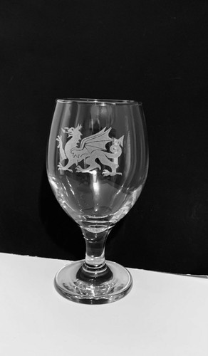 Walisischer drache graviert - walisischer,