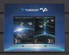 Türkei 2021 Turkey- Türksat 5A , Mi.:4638-4639 Block: 210 ** MNH  Postfrisch