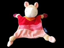Sigikid Schmusetuch Pferd Pony Esel rosa rot oranger Schal Kuscheltuch Comforter