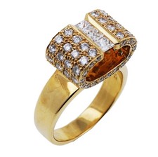 Designer diamant ring - ring, 750
