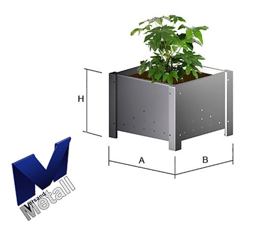 Moderner edelstahl blumen - moderner,