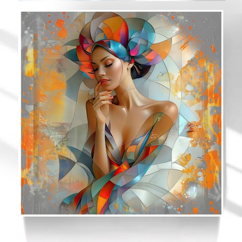 Leinwand bild frau - leinwand,