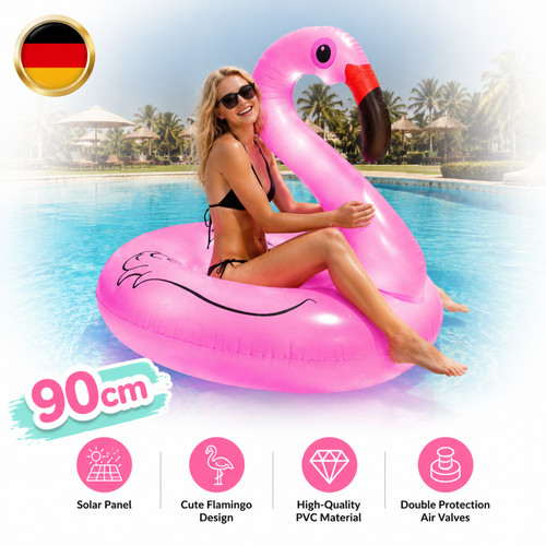 Solar flamingo schwimmring mit - flamingo-schwimmring,