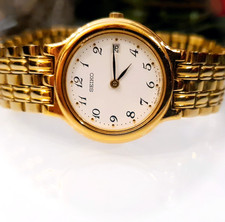 Seiko Damen Vintage Uhr Gold
