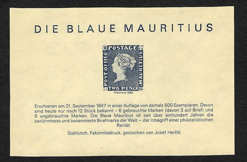 Mauritius die blaue - die,