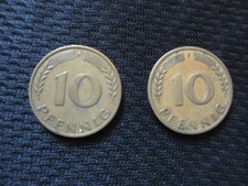 2 St. 10 PFENNIG 1950 F BRD
