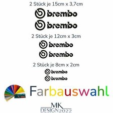 Aufkleber passend für Brembo Bremssattel Set3 Auto Motorrad Sticker 6x 8 12 15cm