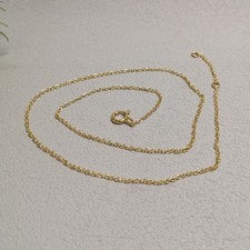 Kette Halskette Ankerkette Collier 45 cm Sterling Silber 925/- gelb vergoldet