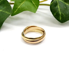 2233 Gold 750 GG/WG/RG  Cartier Ring - Trinity . three color - Gr. 50