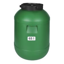 Weithalsfass Futtertonne Fasssilage Regen Fass Gepäcktonne 65 L mit Deckel grün