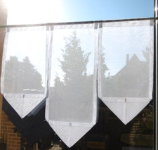 Scheibengardine HANDARBEIT