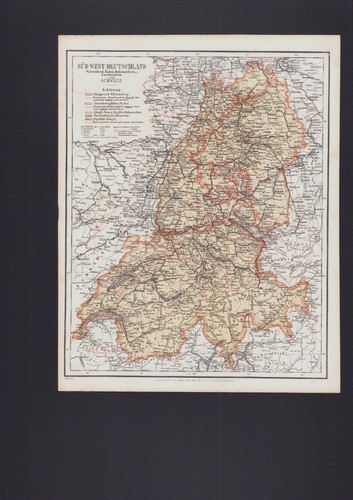 Landkarte map 1867