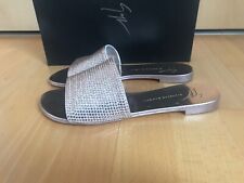 Pantolette Guiseppe Zanotti rose mit Kristallen Gr 37,5 NP 350,-€