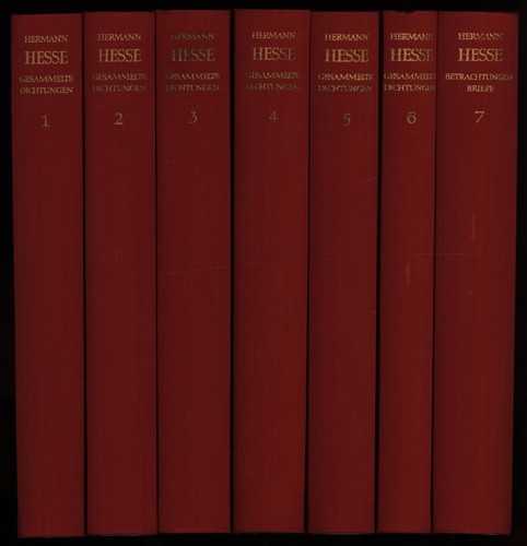 Hesse gesammelte schriften 7 - schriften.,