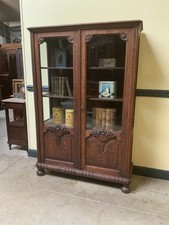 Antik art deco vitrine - ,