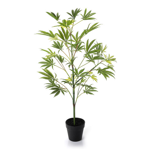 Künstliche hanfpflanze 90cm - hanfpflanze,