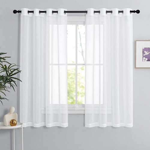 Voile gardinen transparent - gardinen,
