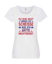 Scheisse, Nachtdienst | Arztkoffer | Herzschlag | Herz Damen Shirt Weiß