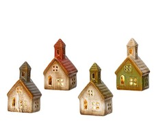 1 LED Lichterhaus 13x7,5cm