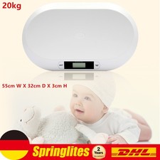 Babywaage digital Kinderwaage Batterien Kleintierwaage Baby bis 20kg Waage