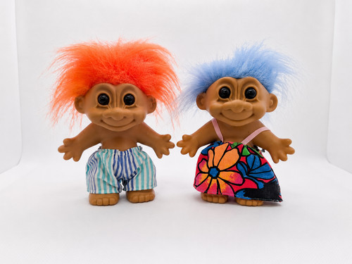 Troll puppen 2er set - troll,