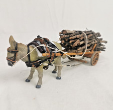 Miniatur Eselkarren 1:20 Schleich Modellbau Kutsche Krippe Modellpferdesammlung