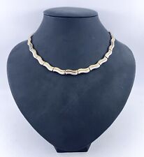 Collier 925/- Silber! Bicolor, 42cm, Top!