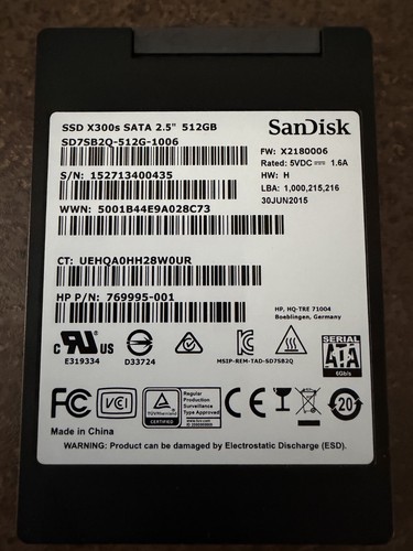 512 sata iii sandisk x300s - gb,