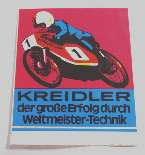 Werbe aufkleber kreidler der - kreidler,