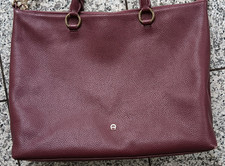 Etienne Aigner Leder Shopper Handtasche bordeaux