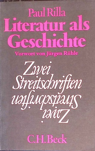 Literatur als geschichte - als, :