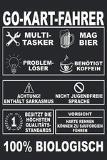 Go Kart Rennfahrer Notizbuch
