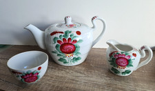 Teekanne + Zucker & Milch Set