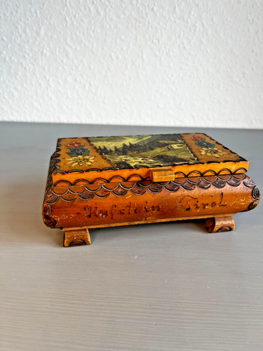 Vintage holzspieluhr - vintage,