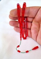 Tesbih eski Alman sıkma Blok Zar Yusuf Çelik Old Bakelit amber Misbaha Rosary 