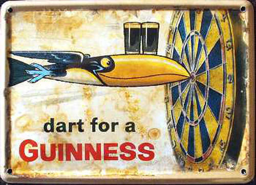 Mini blechschild guinness - mini-blechschild,