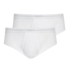 Jockey Herren Slips, 2er Pack - Luxury Cotton Classic Brief Mixi, gasierte Ba...