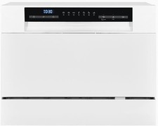 Exquisit GSP206-030D Tischgeschirrspüler, 55 cm breit, 6 Maßgedecke, 7 Programme