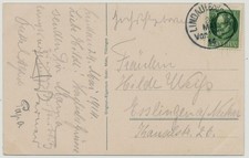 Bayern 1914 Einzelfrankatur