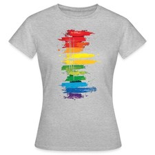 Pride Flagge Regenbogen Statement Frauen T-Shirt