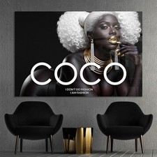 ✅ WANDBILD LUXUS COCO FRAU