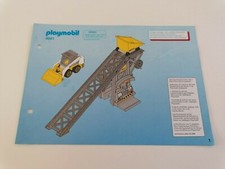 Playmobil 4041 NUR Bauplan Beschreibung für Förderband Förderanlage M127